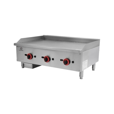 Plaque de cuisson à gaz Surface chrome brillant L904 mm